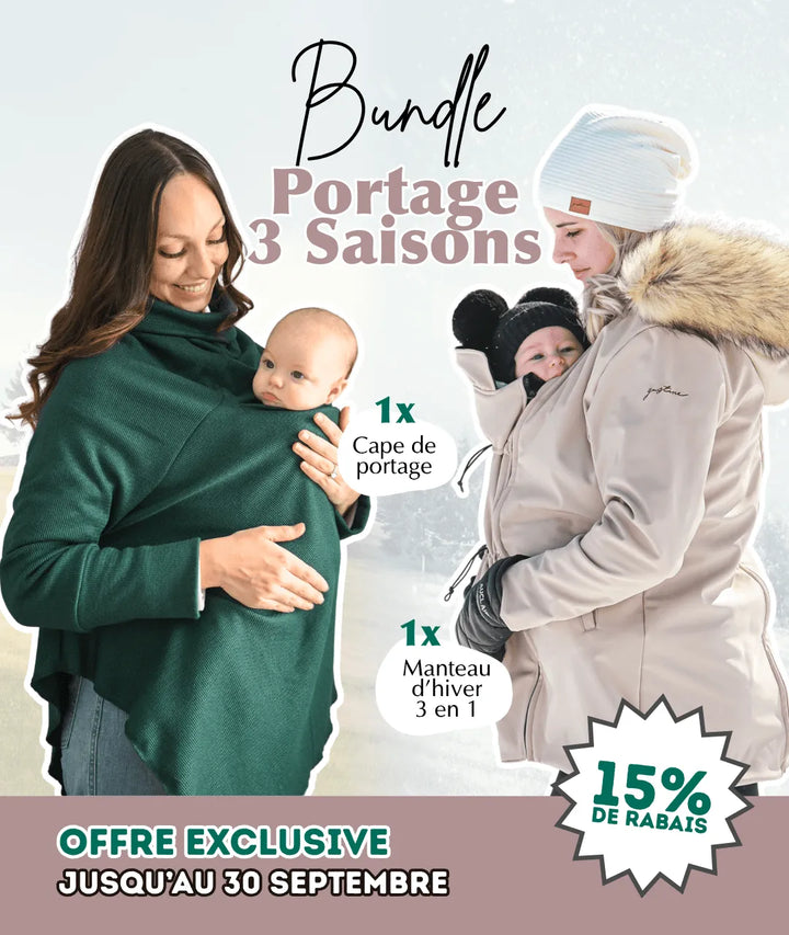 3-Season Babywearing Duo: Poncho + 3-in-1 Winter Coat
