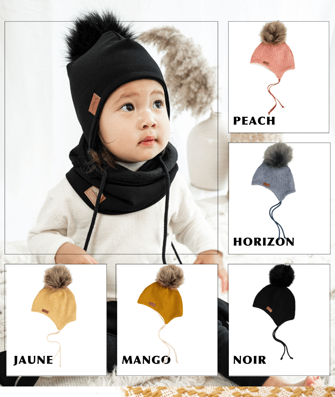 DUO | Beanie with pompom